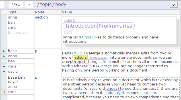 The review-only web prototype showing the same collated document.