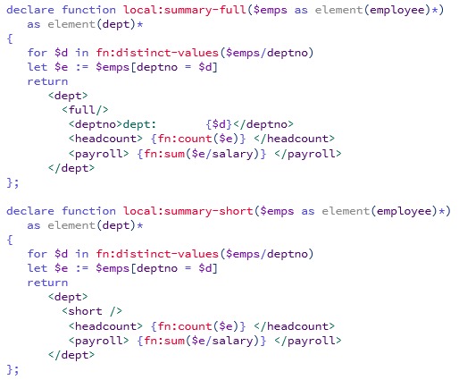‘A’ version of the XQuery image