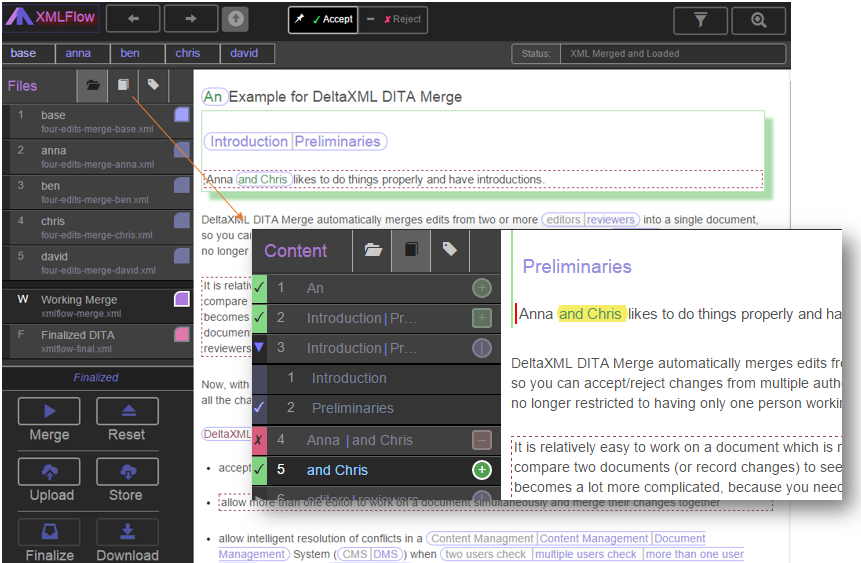 Screenshot of XMLFlow