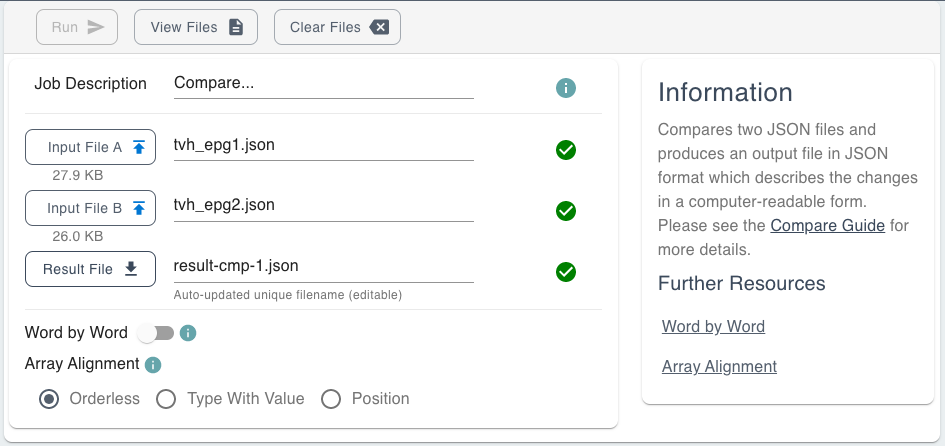 Upload your JSON Files GUI