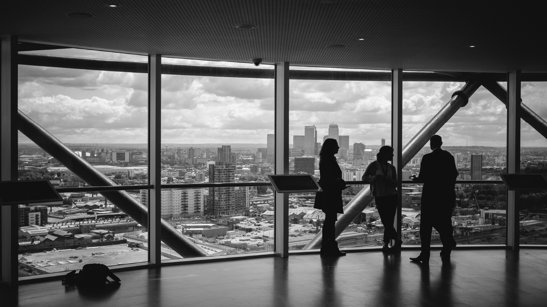Lawyers in a highrise building