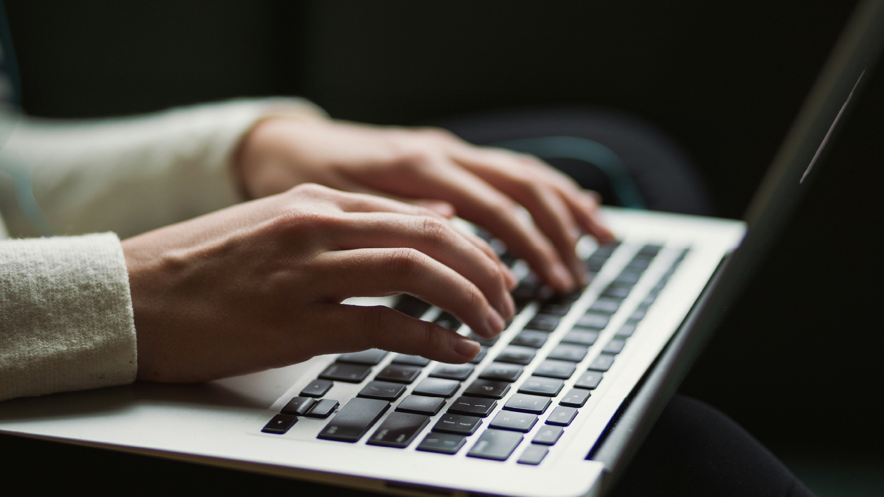 Legal work being typed into a computer